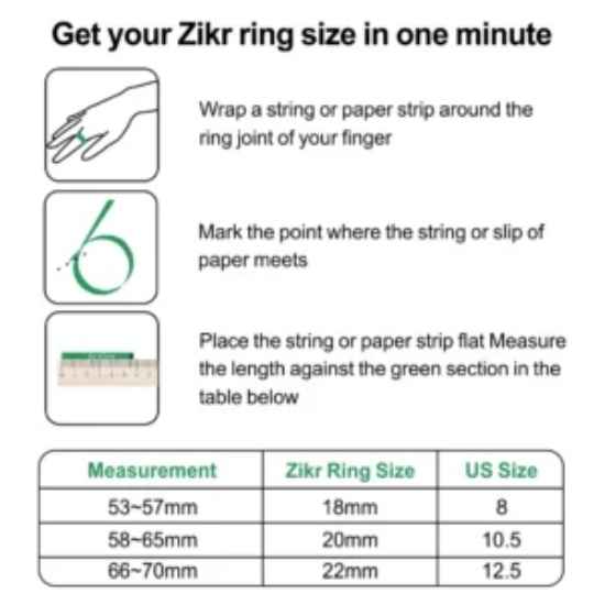 Zikr Lite Smart Ring Tasbih – Bluetooth, OLED Display & CNC